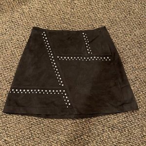 EXPRESS SUEDE STUDDED SKIRT